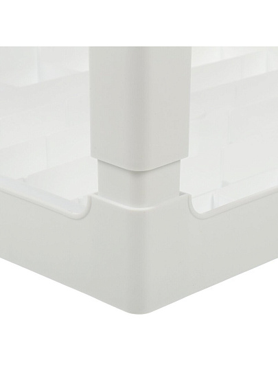 Стол для шезлонга пластик, прямоугольный, 48.5х40.5х42 см, пластиковая столешница, белый, Adriano, Р6059БЕЛ