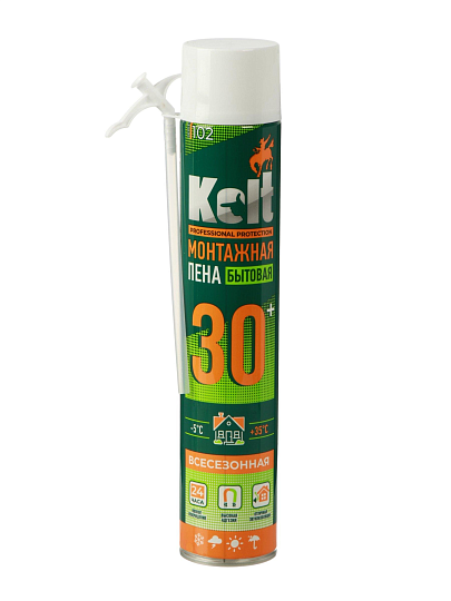 Пена монтажная Kolt, бытовая, 30 л, 520 г, всесезонная, K52U30H