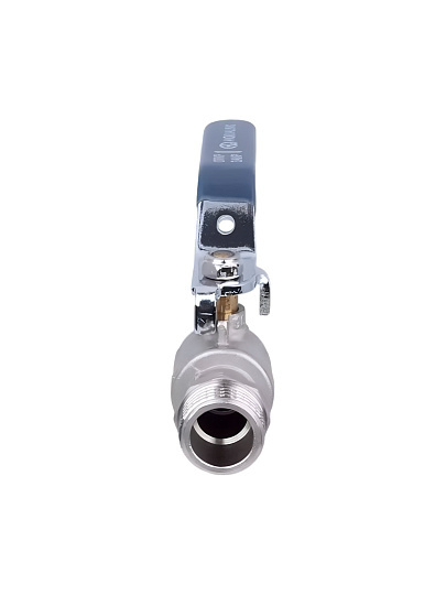 Кран водоразборный 3/4", ш-ш, латунь, со штуцером, ручка, DN 20, AquaLink