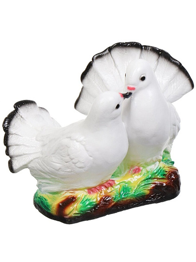 Фигурка садовая Голубки, 17х17 см, гипс, 318