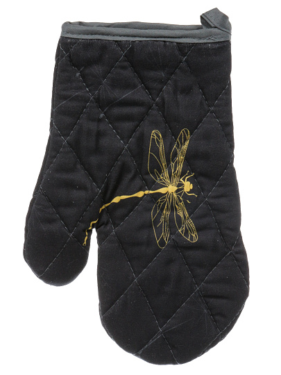 Прихватка-варежка, 26х18 см, 100% хлопок, стрекоза, Узб-н