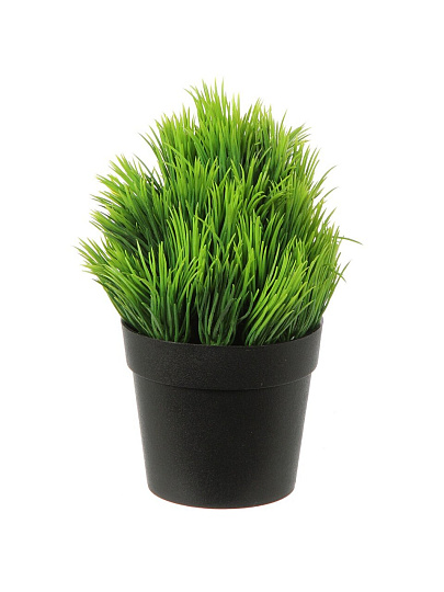 Цветок искусственный декоративный Трава, в кашпо, 19х6.5 см, A300097