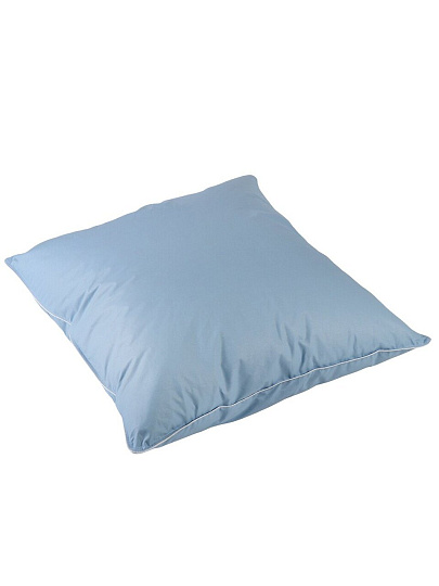 Подушка 68 х 68 см, гусиный пух, чехол 100% хлопок, кант, мягкая, Майская ночь, ПГмн - 57С