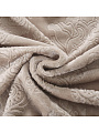 Плед евро, 200х220 см, велсофт жаккард, 100% полиэстер, Silvano, Fresco, бежевый, 200/170-FRE/LA - фото 5
