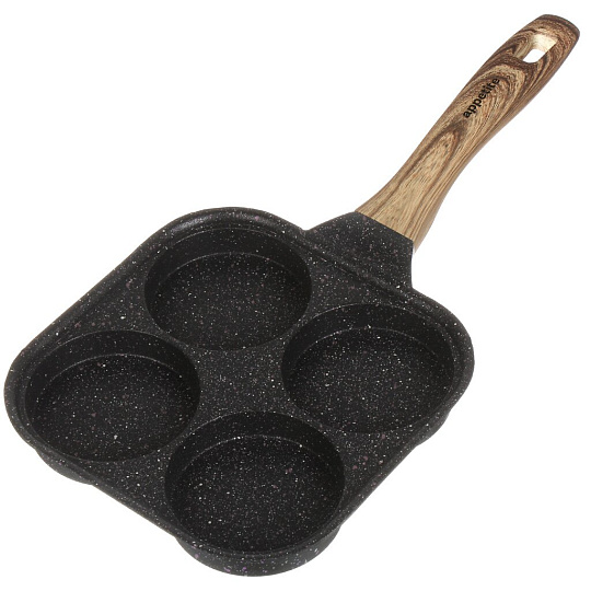 Сковорода для оладий алюминий, 19 см, антипригарное покрытие, Appetite, Nordic Stone, индукция, 550002094