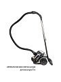 Пылесос JVC, JH-VC311, 1800 Вт, с контейнером, 2 л, сухая уборка, циклон, черный - фото 11