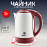 Чайник электрический Василиса, Т32-2000, красный, 2 л, 1500 Вт, скрытый нагревательный элемент, нержавеющая сталь - фото 3