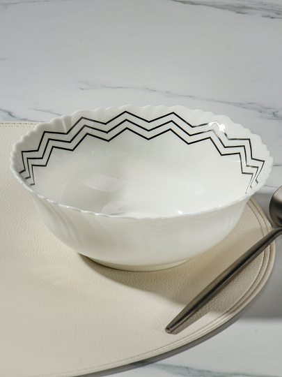 Салатник стеклокерамика, круглый, 18х6.5 см, 0.75 л, Вэнсдей, Daniks, BY13LTW70