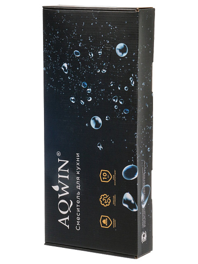 Смеситель для кухни, Aqwin, с картриджем, сатин, A0047S