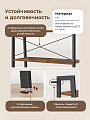 Полка-стеллаж универсальный, ДСП+сталь, 4 секции, 80х34.5х137.5 см, Лофт, LLS144B01 - фото 3