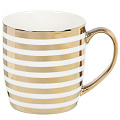 Кружка керамика, 350 мл, Геометрия золото/платина, Y4-3596, в ассортименте