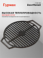 Решетка для гриля 440 мм, Гурман, DavrMetall, чугун, рукоятка чугун, круглая - фото 3
