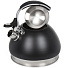 Чайник нержавеющая сталь, 3 л, со свистком, матовый, ручка с силиконовым покрытием, Daniks, черный, MSY-A060B - фото 4