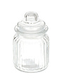 Банка для сыпучих продуктов, стекло, 0.25 л, с крышкой, Attribute, Fleur, ABF100W