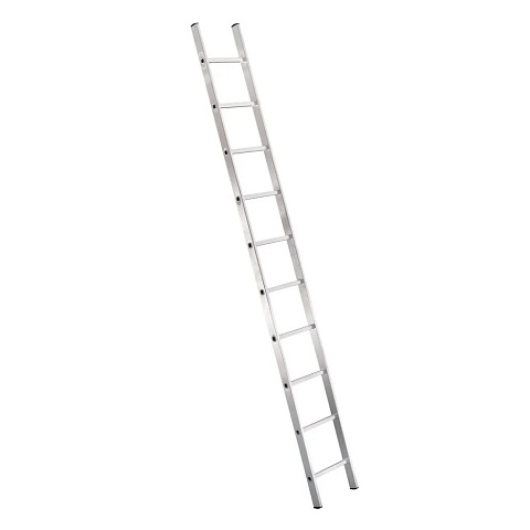 Стремянка-лестница приставная, 1 секция, 10 ступеней, алюминий, 120 кг, Dogrular, Уфук, 4110