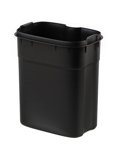 Ведро для мусора пластик, металл, 5 л, квадратное, микролифт, педаль, хром, Delphinium, FTC2122, 101216