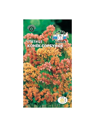 Семена Цветы, Статице, Конек-Горбунок, 0.06 г, нежно-абрикосовый, цветная упаковка, Седек