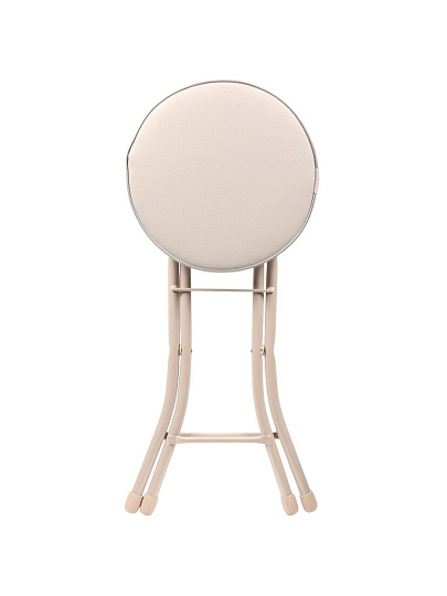 Табурет 320х320х470 мм, серый, сиденье круглое, винилискожа, на четырех металлических опорах, Nika, ТБСК1/4