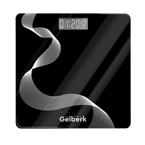 Весы напольные электронные, Gelberk, GL-F100, стекло, до 180 кг, автоматическое включение/выключение