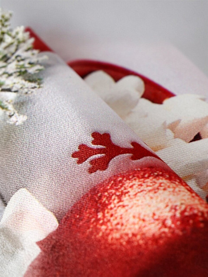 Скатерть 145х180 см, 100% хлопок, Праздничный стол Новогодняя кружка сладостей, AI-1504043