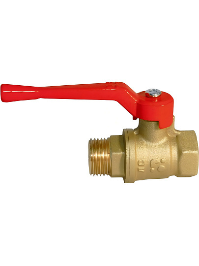 Кран для воды, 1"1/4, г-ш, латунь, ручка, DN 32, БАЗ