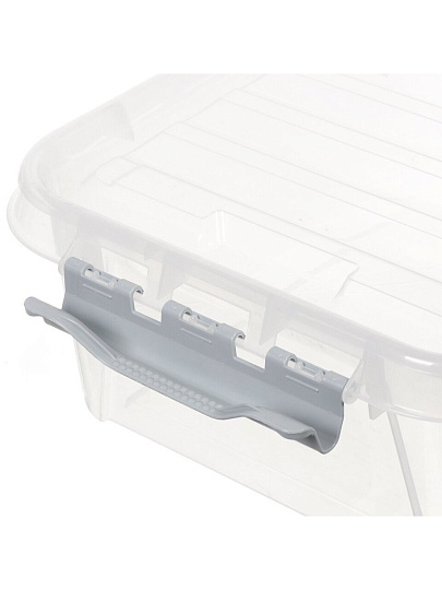 Ящик хозяйственный 23 л, с крышкой, Полимербыт, Профи Комфорт, 437940000