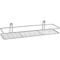 Полка для ванной металл, настенная, прямая, 40х11.5х8.5 см, хром, ПУ-пр-027
