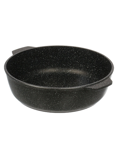 Жаровня алюминий, 30 см, 5 л, антипригарное покрытие, Нева Металл Посуда, Гранит, 6550БК