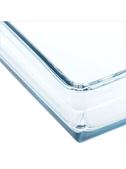 Форма для запекания стекло, 2 шт, 28.7х19.7х6, 36.7х25.7х6 см, 2.5, 4.35 л, прямоугольная, Borcam, 159128