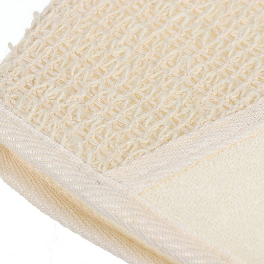 Мочалка банная варежка, хлопок, крапива, жесткая, Beauty Format, 45462-8039