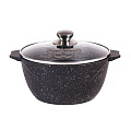 Кастрюля алюминий, антипригарное покрытие, 4 л, с крышкой, крышка стекло, Мечта, Гранит black Induction, 44802И, индукция - фото 6