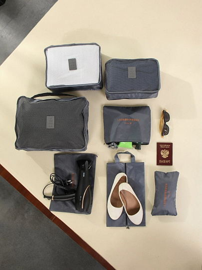 Органайзер для чемодана, полиэстер, дорожный, 7 предметов, Y4-9168