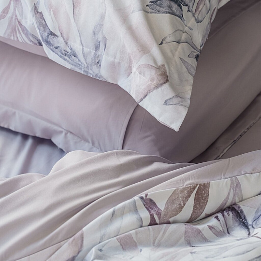 Постельное белье 2-спальное, простыня 220х240 см, 2 наволочки 70х70 см, пододеяльник 175х220 см, Mcotton, микросатин, Селестино