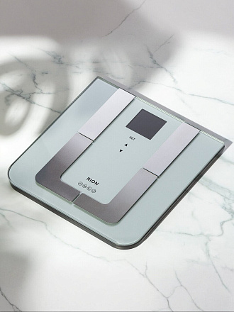 Весы напольные электронные, Rion, Smart PT-726, стекло, до 150 кг, 30х30 см, LCD-дисплей, серебро