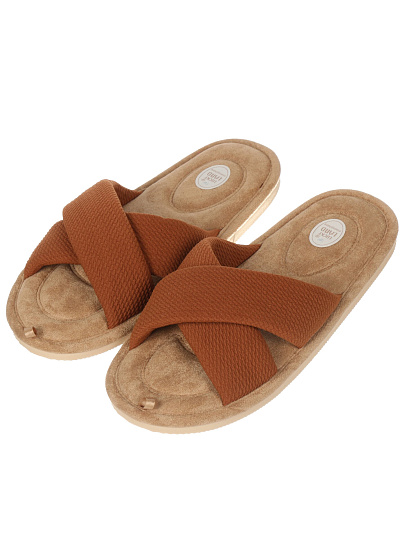 Тапки для женщин, полиэстер, в ассортименте, р. 41, открытые, Lucky Land, 5113W-CH-O