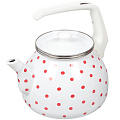 Чайник эмалированный Interos 6009 Горошек, 3 л