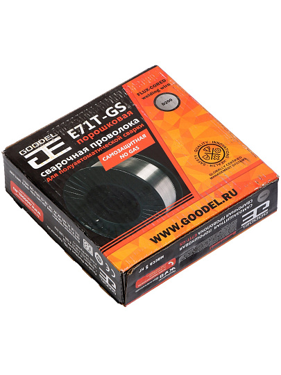 Проволока сварочная Goodel, E71T-GS, порошковая, диаметр 0.8 мм, 5 кг, 71TD20008J