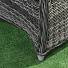 Мебель садовая Green Days, Элит Премиум, графит, стол, 118х118х75 см, 4 кресла, подушка черная, CYH1830W - фото 3
