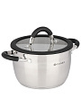Кастрюля нержавеющая сталь, 2.7 л, крышка стекло, Daniks, Орландо, GS-01435-18CA, серебристая, индукция - фото 9