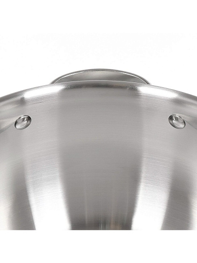 Кастрюля нержавеющая сталь, 2.8 л, крышка стекло, Daniks, Эмилия, CW-W075-18, индукция