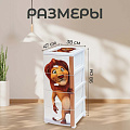Комод детский 4 ящика, Лев, 38х47х98 см, белый, Росспласт, РП-451 - фото 5