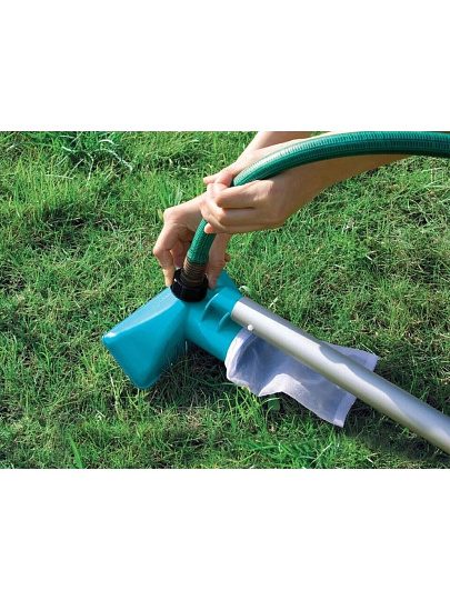 Набор для чистки бассейна сачок, пылесос, держатель, Intex, 28002