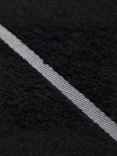 Полотенце банное 70х140 см, 100% хлопок, 420 г/м2, Азия, Barkas, черное, Узбекистан