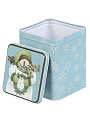 Коробка подарочная жесть, 10.5х13.5 см, прямоугольная, Снеговичок, Y4-8565 - фото 3
