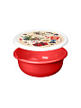 Миска пластик, 1.2 л, с крышкой, с декором, Modena, Игрушки, Homver, 223138206/03, красная - фото 2