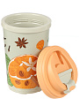 Термостакан пластик, 0.4 л, Бытпласт, Phibo Специи, с клапаном, с декором, бежевый, 435260030 - фото 4