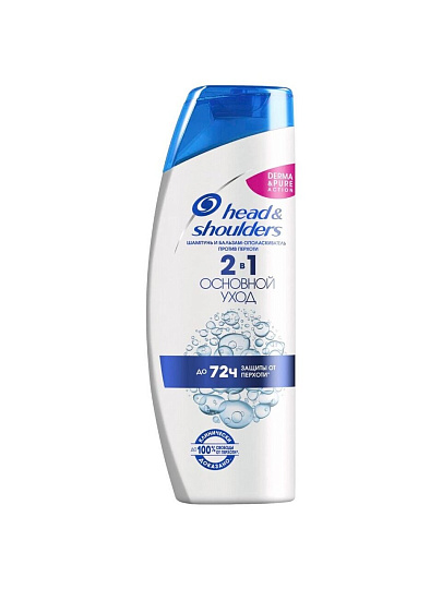 Шампунь Head &amp; Shoulders, 2в1 Основной уход, против перхоти, 400 мл