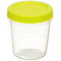 Контейнер пищевой пластик, 0.5 л, 10.5 см, в ассортименте, круглый, Idea, Ролл, М 1471