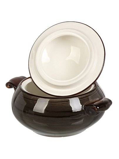 Горшок керамика, 0.8 л, Графит, Y4-9034