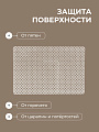Набор салфеток полимер, 45х30 см, прямоугольный, 4 шт, для стола, белый, Сеть, Y4-9143 - фото 3
